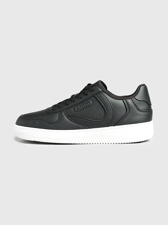 Black sports shoes from eco leather - 1