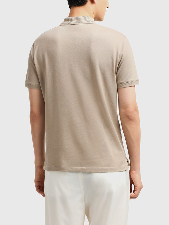 Cotton polo shirt with logo - 2
