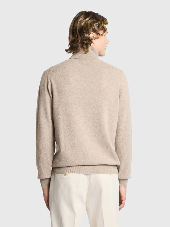 Cashmere sweater with polo collar - 3