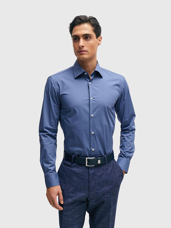 Blue cotton shirt  - 1