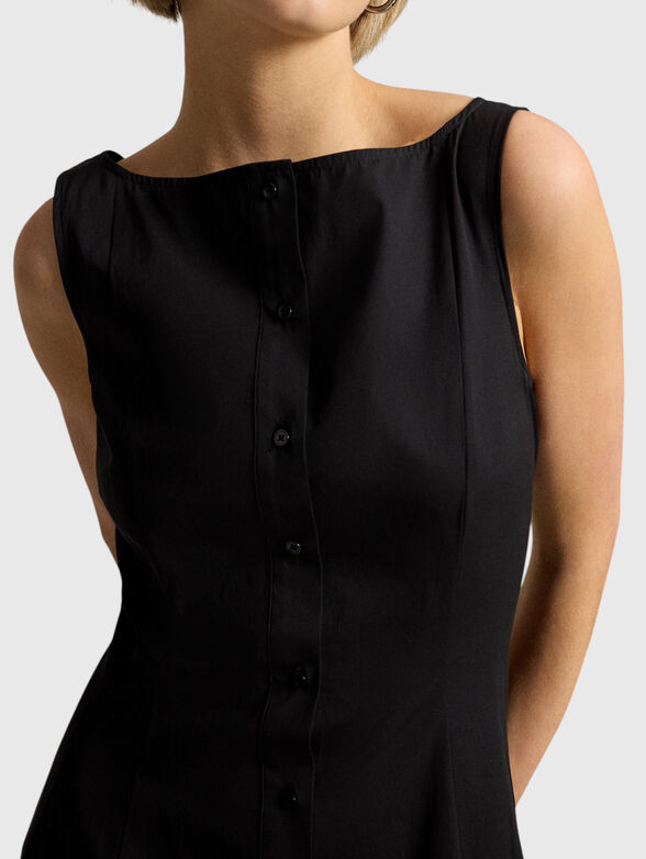 Cotton dress with buttons - 4