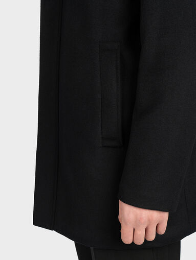 Wool blend zipped coat - 4