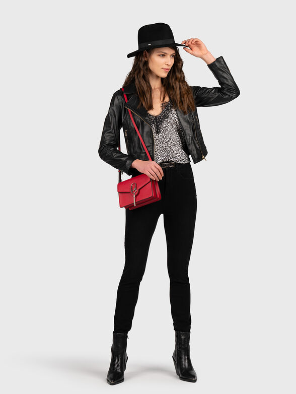 Leather jacket with pockets - 2