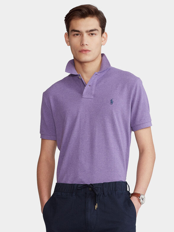 Polo shirt in purple color - 1
