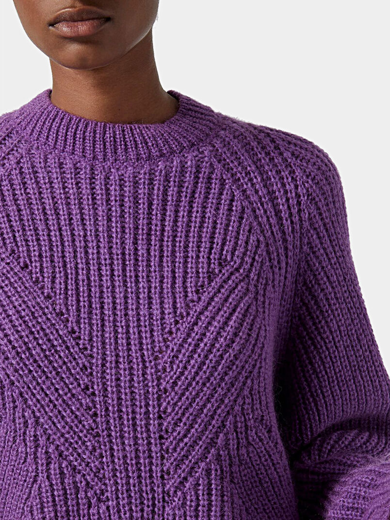Sweater in purple color - 3