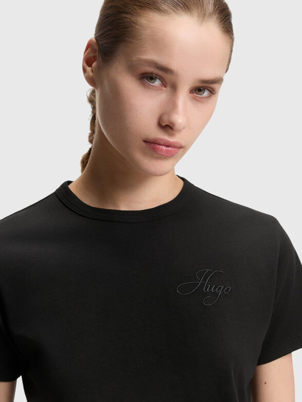Cotton T-shirt with embroidered logo - 4