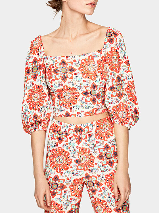 KIM cropped cotton blouse - 1