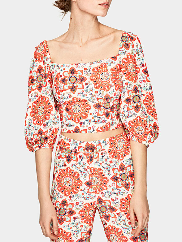 KIM cropped cotton blouse - 1