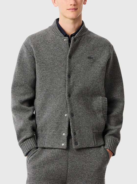 Бомбър яке от мерино вълна - 1