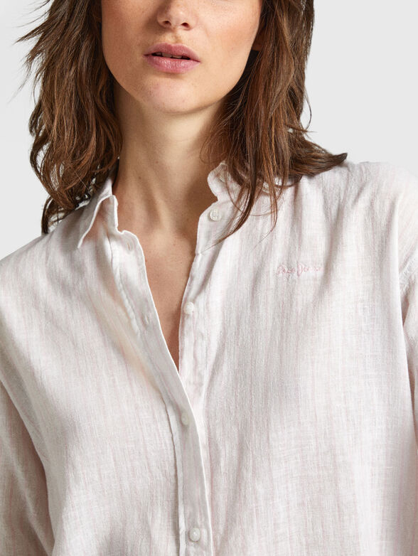 POLLY cotton and linen shirt - 4