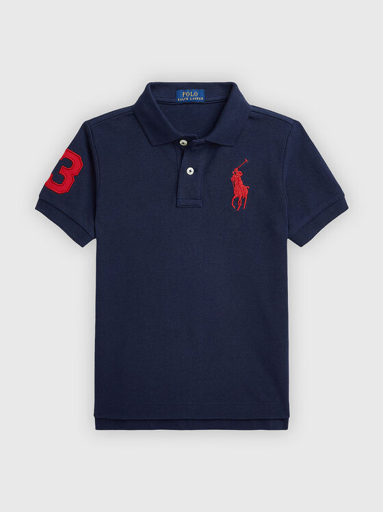 Поло-шърт с контрастно лого - 1