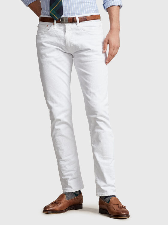 Прави дънки SULLIVAN в бял цвят - 1