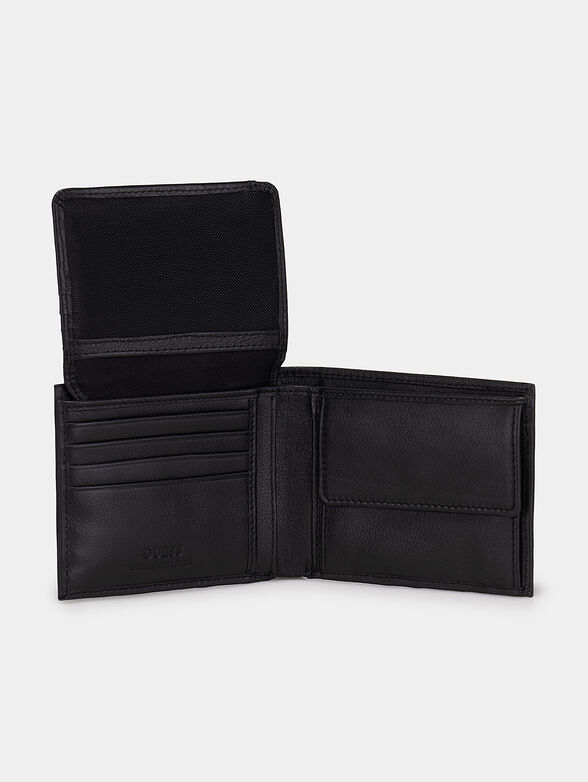 Leather wallet with logo detail - 4
