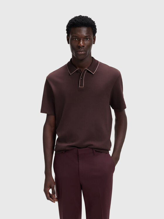 Поло-шърт с контрастни кантове - 1