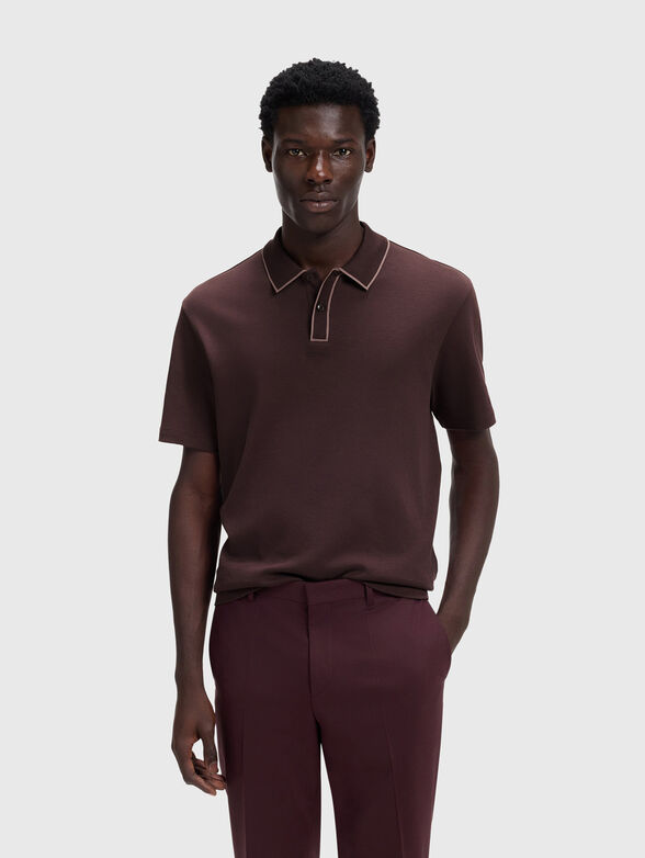 Polo shirt with contrasting edges - 1