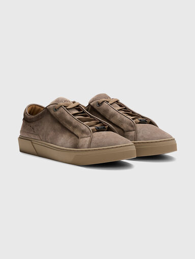 Suede shoes with logo - 3