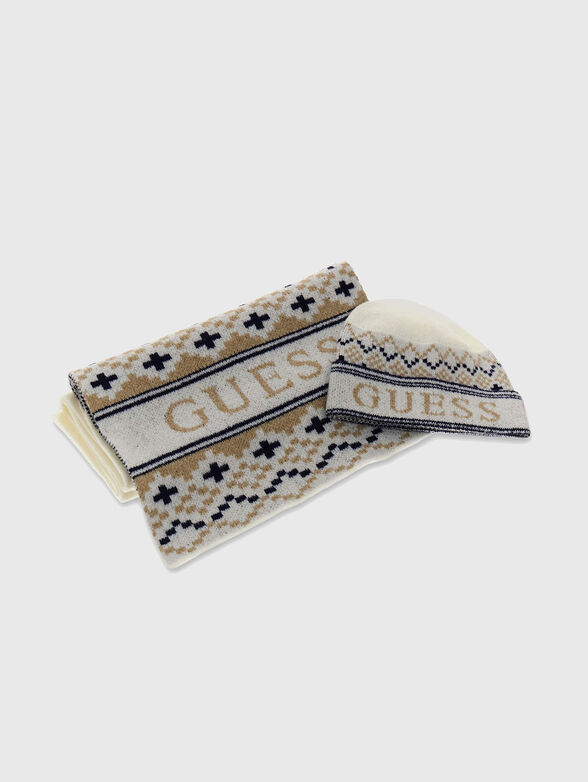 Jacquard hat and scarf set - 2