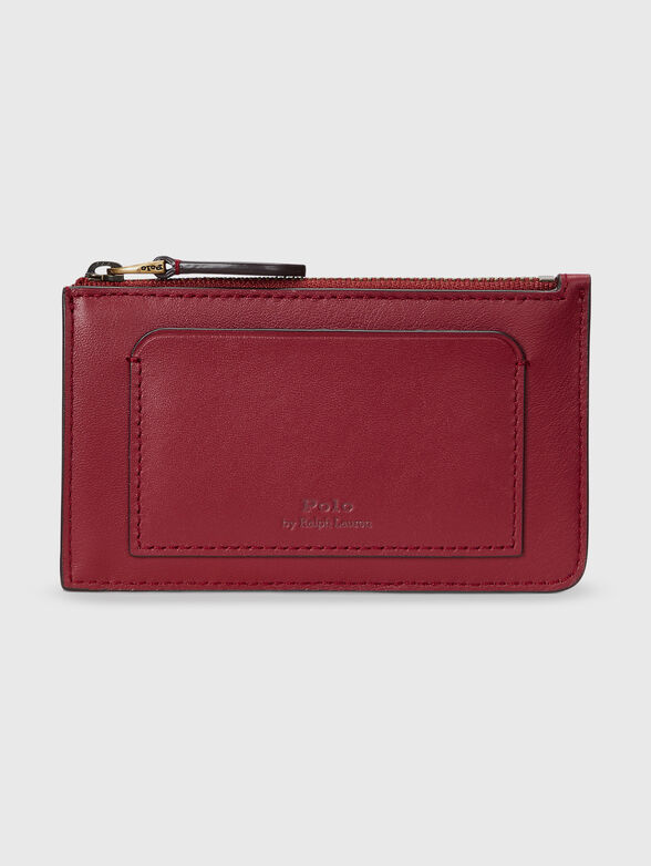 Red wallet with Polo Bear print - 2