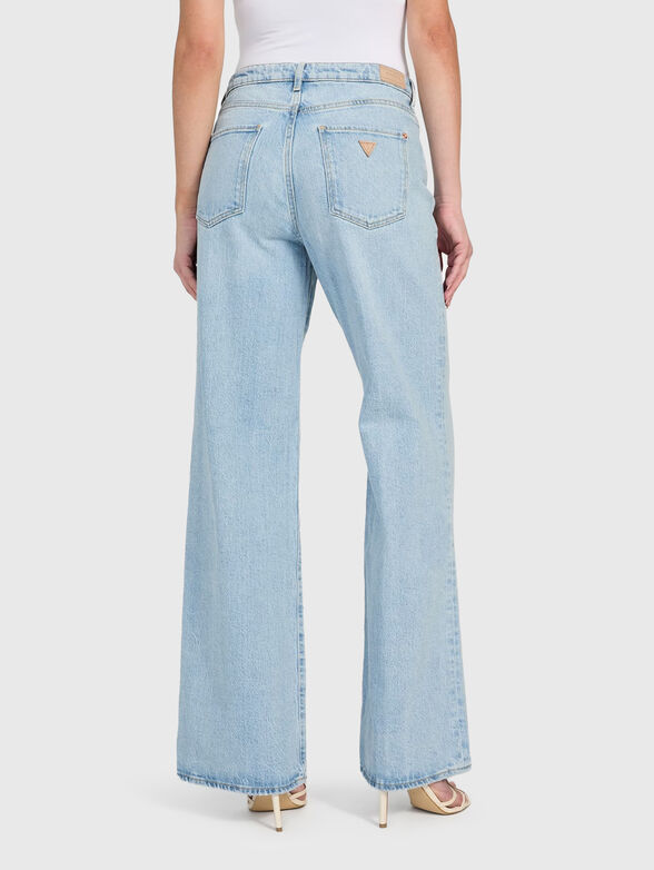 Light blue jeans with wide leg  - 2