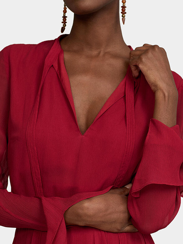 Asymmetrical red dress - 3