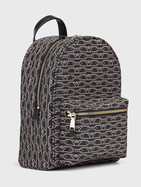 Backpack with monogram logo print - 3