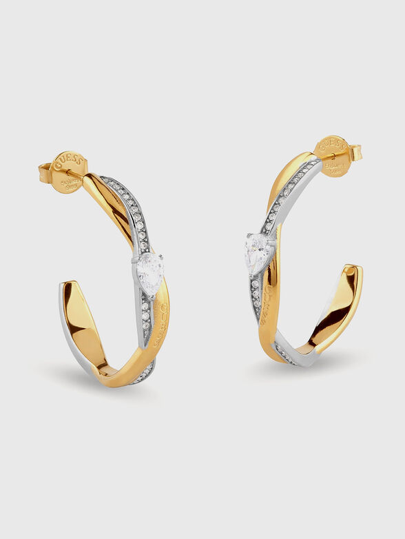 MULTI TWIST rhinestones earrings - 1