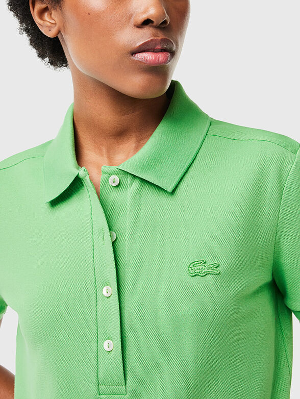 Burgundy cotton polo shirt - 4