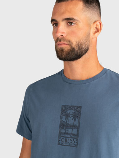 PARADISE cotton T-shirt with accent print - 4