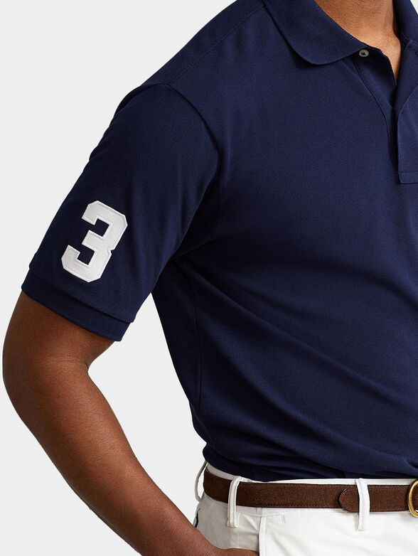 Polo shirt in blue color - 4