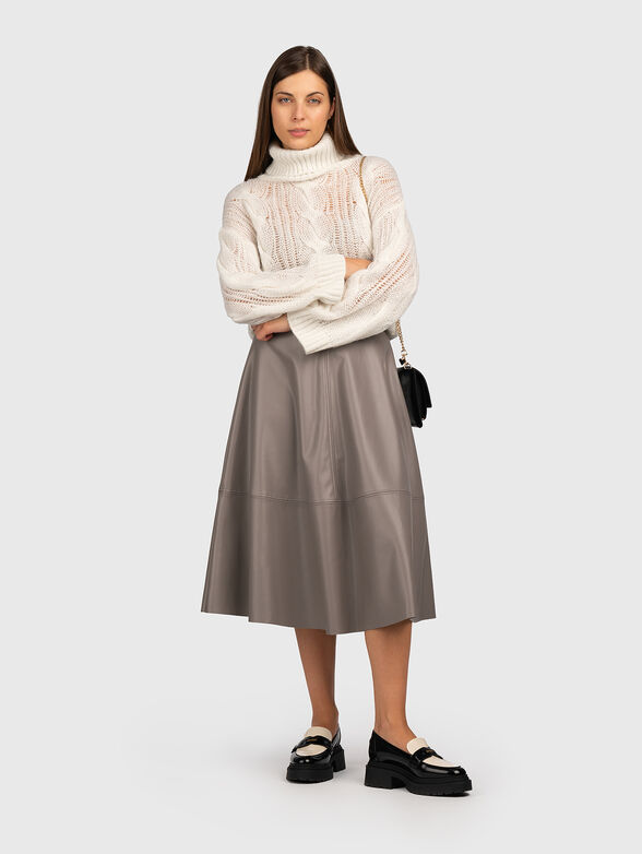 Sweater in black with sheer effect - 2