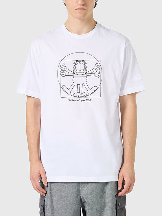 T-shirt with contrasting print - 1