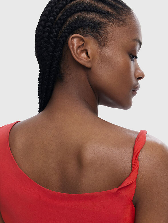 Midi dress with print - 6