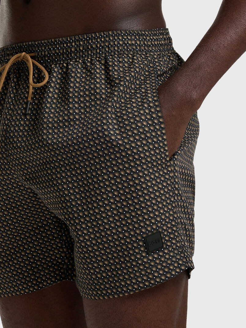 VIBE printed beach shorts - 3