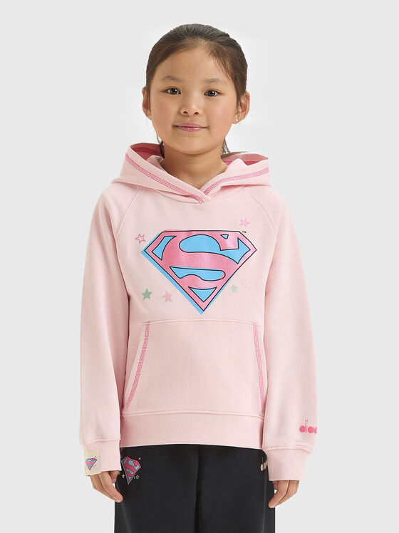 SUPERHEROES black sweatshirt with logo  - 1