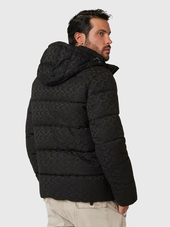 Quilted jacket with monogram print - 3