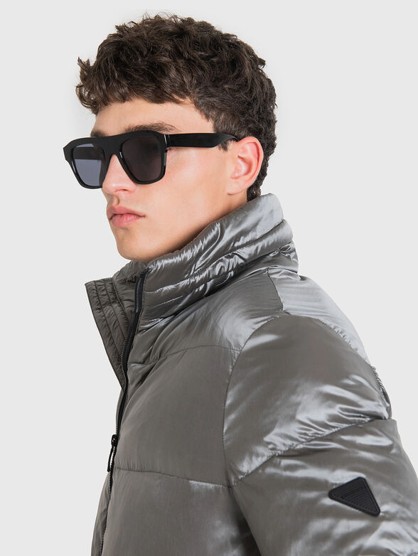 Padded jacket in silver grey colour - 3