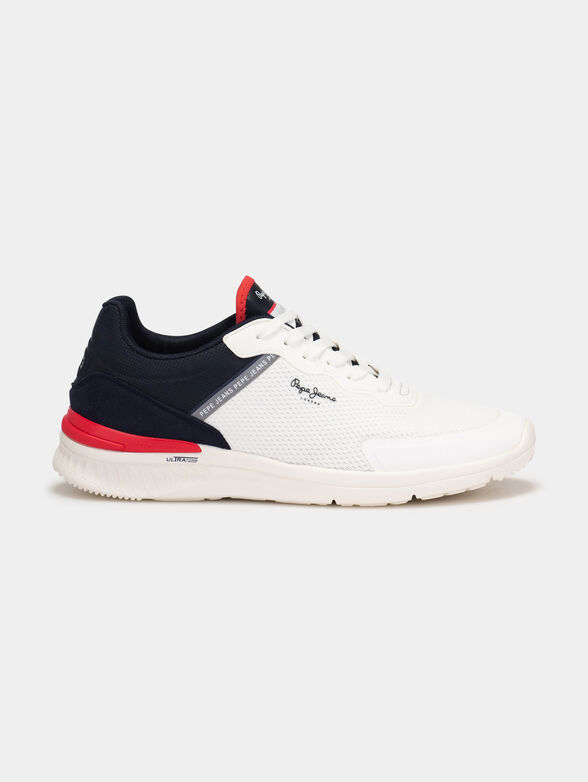 Dark blue sneakers with logo details - 1