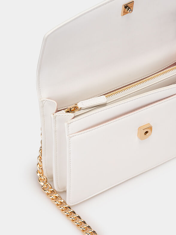 Black crossbody bag with logo accent - 5