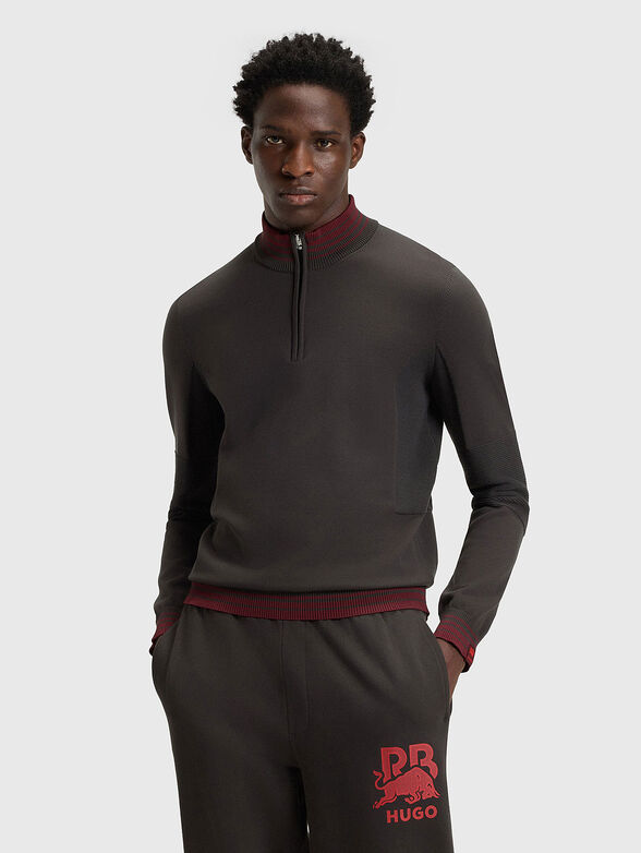 HUGO x RB high neck zip sweater - 1