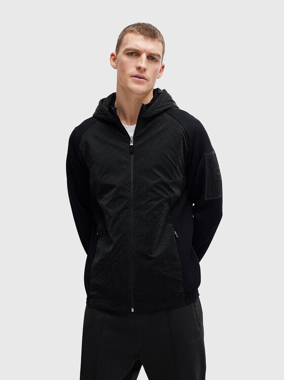 Black hooded sweatshirt  - 1