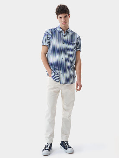 Striped shirt with short sleeves - 2