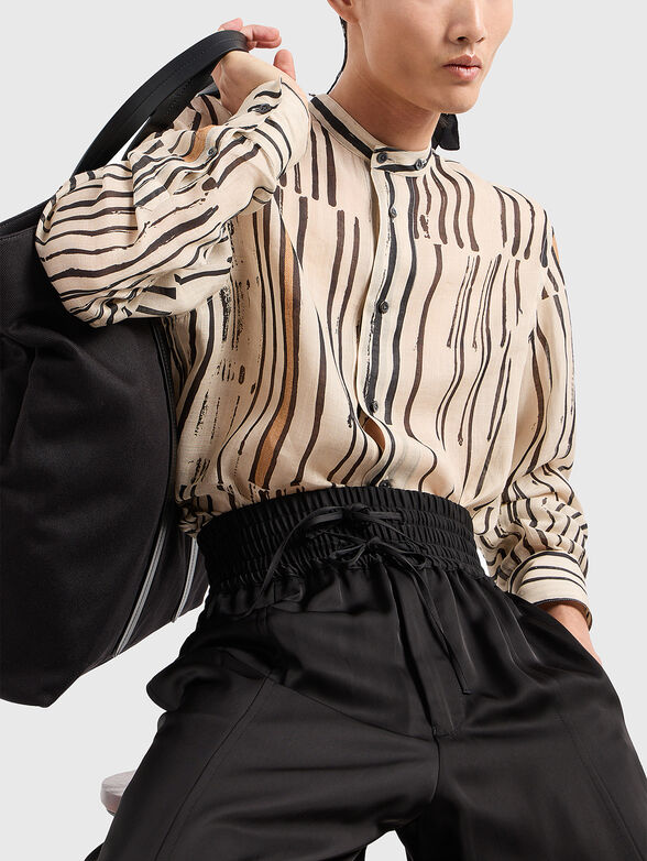 Ramie shirt with print - 6