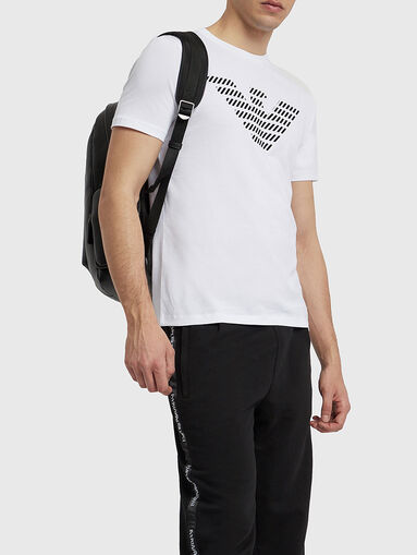 Cotton sports trousers with logo - 4