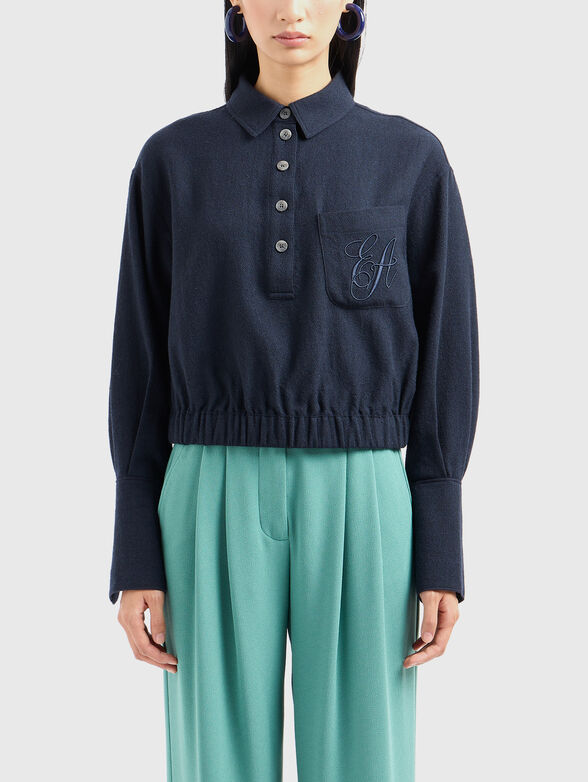 Wool shirt with cuffs - 1