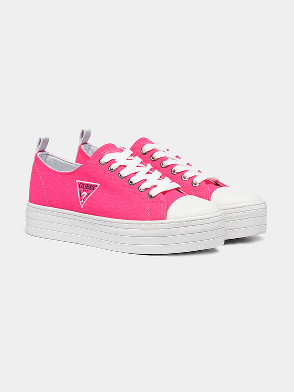 BRIGS Platform sneakers in fuxia color - 2