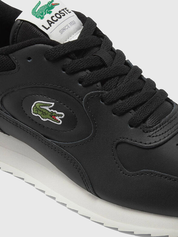 LINETRACK 2231 leather sneakers with logo detail  - 5