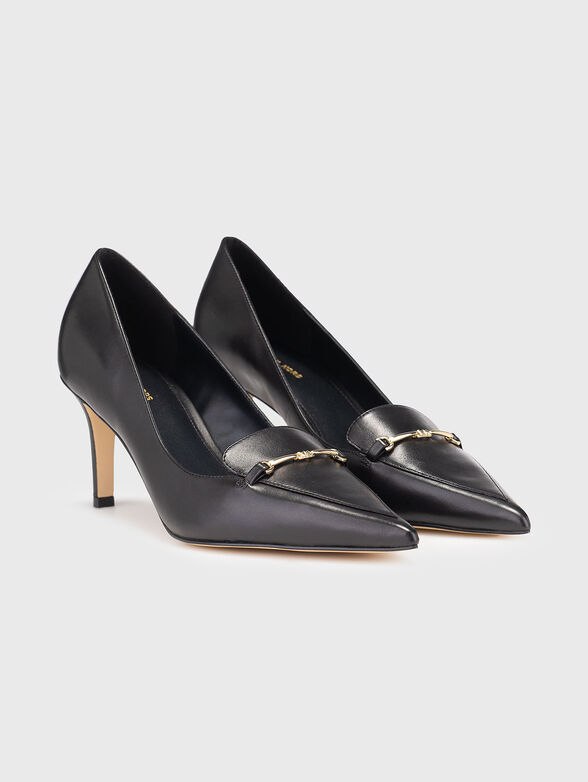 High heel shoes in leather - 2