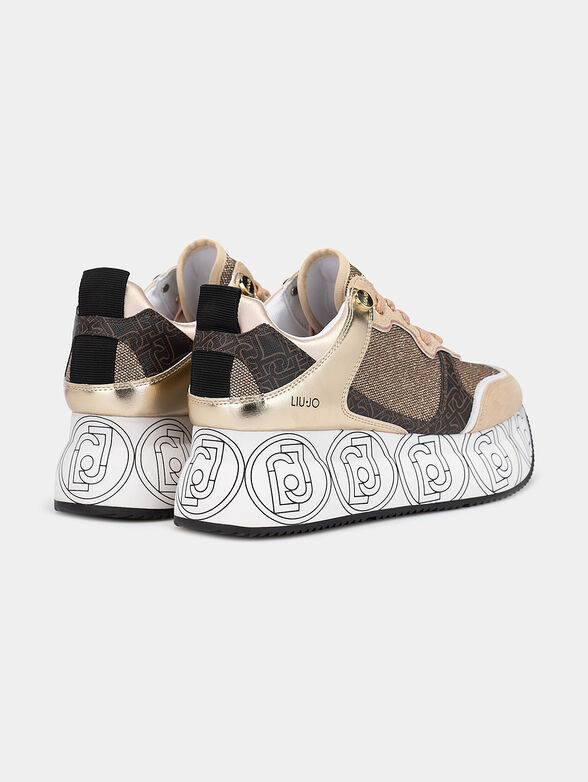 WONDER Platform sneakers with logo print - 3