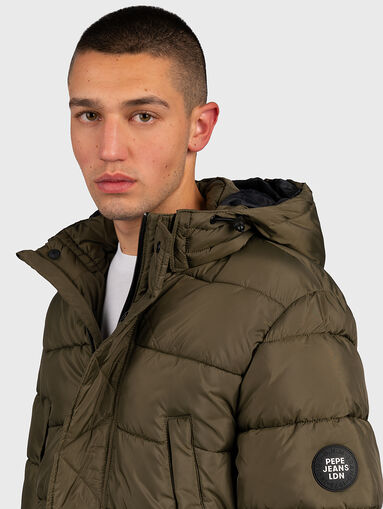 Quilted jacket with a hood HINDLEY - 5