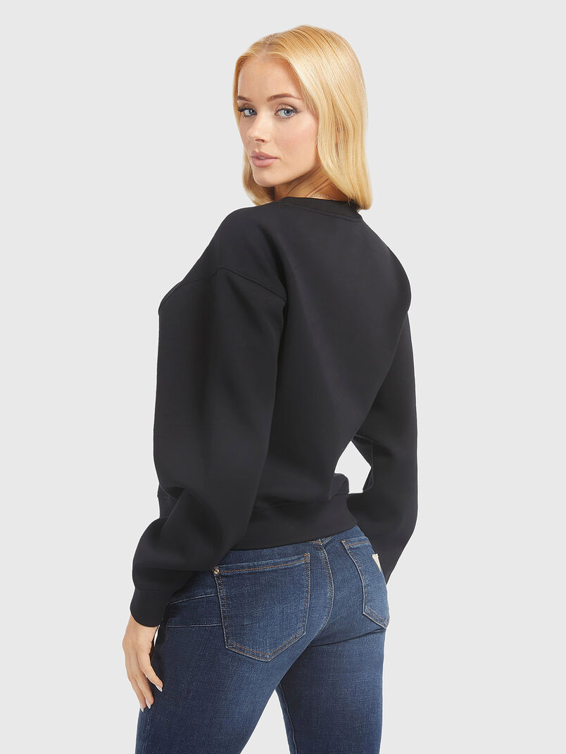 Black sweatshirt with logo detail - 3